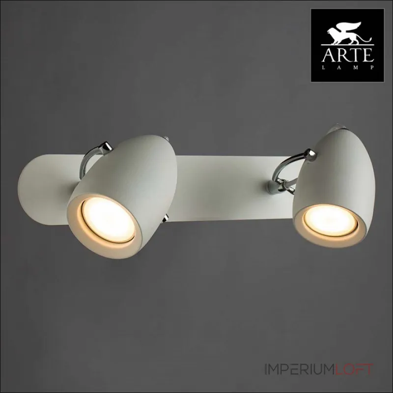 Спот Arte Lamp Atlantis A4004AP-2WH Цвет арматуры белый Цвет плафонов белый от ImperiumLoft Спот Arte Lamp Atlantis A4004AP-2WH Цвет арматуры белый Цвет плафонов белый от ImperiumLoft