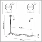 Подвесной светильник Odeon Light Corda 4391/40L от ImperiumLoft