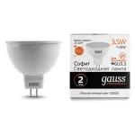 Лампа светодиодная Gauss Led Elementary MR16 GU5.3 3.5Вт 3000K 13514 от ImperiumLoft