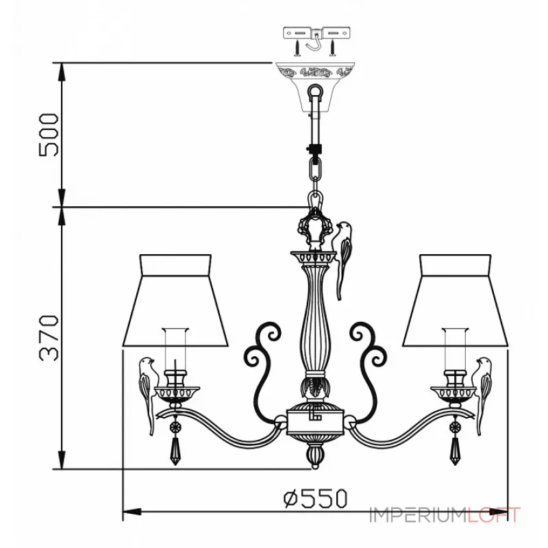 Подвесная люстра Maytoni ARM013-03-W