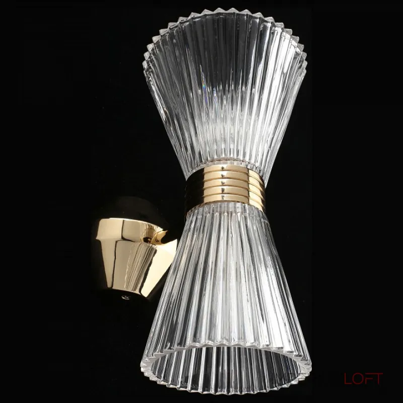 Бра Aployt Elinor APL.801.01.02 Цвет арматуры золото Цвет плафонов прозрачный от ImperiumLoft