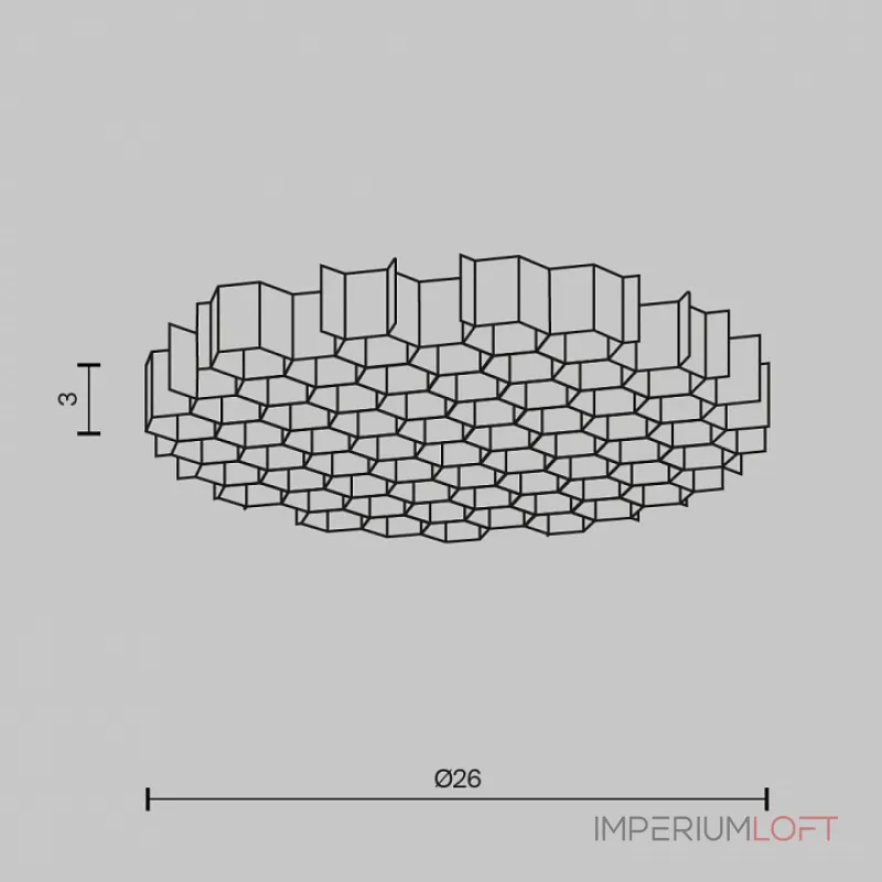 Сотовый фильтр Maytoni Wise HoneyComb-D26 от ImperiumLoft