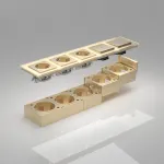 Короб накладной для розетки Werkel шампань W8000011 от ImperiumLoft