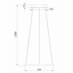 Подвесной светильник Donolux 111024 S111024/1SQ 30W Black In