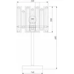 Настольная лампа декоративная Bogate's Cella 01148/1 Strotskis от ImperiumLoft