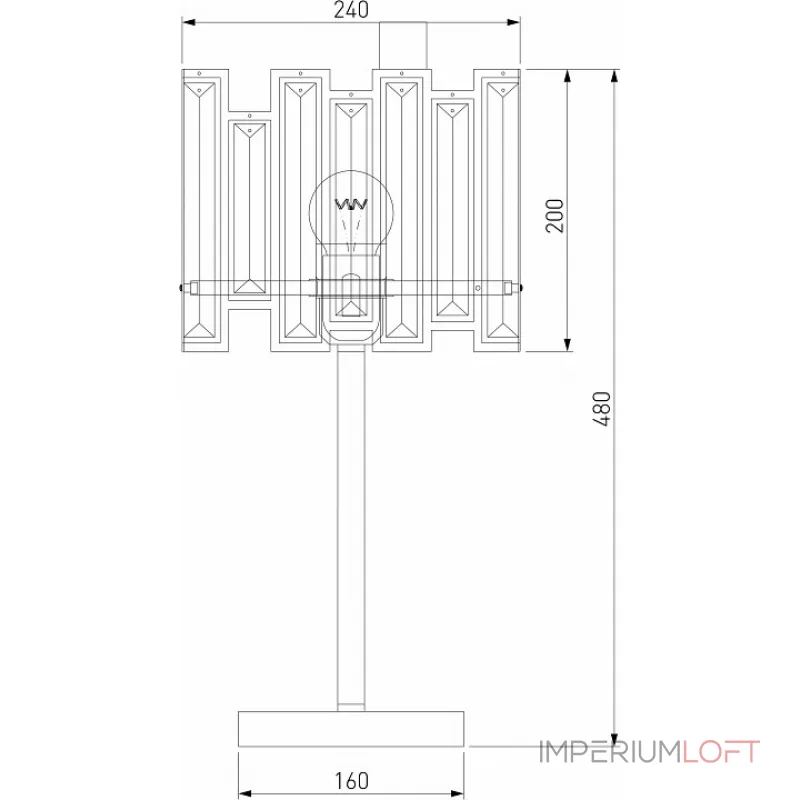 Настольная лампа декоративная Bogate's Cella 01148/1 Strotskis от ImperiumLoft Настольная лампа декоративная Bogate's Cella 01148/1 Strotskis от ImperiumLoft