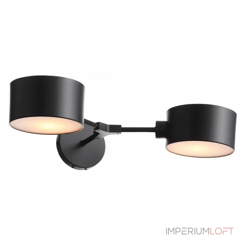 Бра EVOLUCE Gimento SLE183401-02 Цвет арматуры черный Цвет плафонов серый от ImperiumLoft