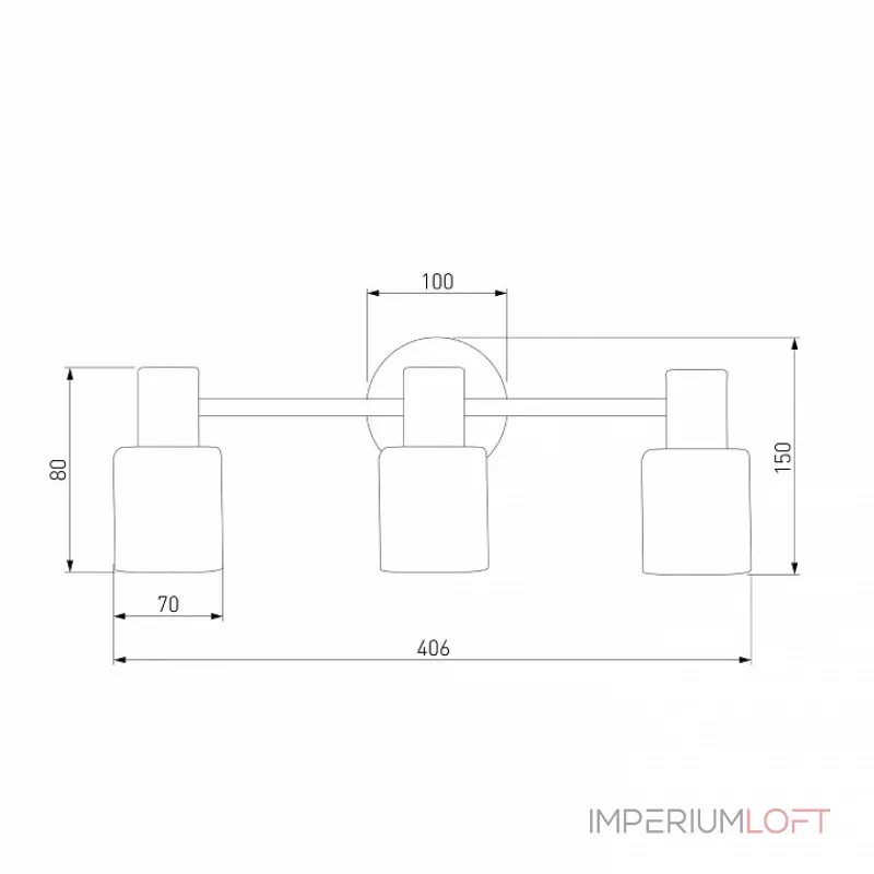 Бра Eurosvet Corso 20089/3 хром Цвет арматуры хром Цвет плафонов белый от ImperiumLoft