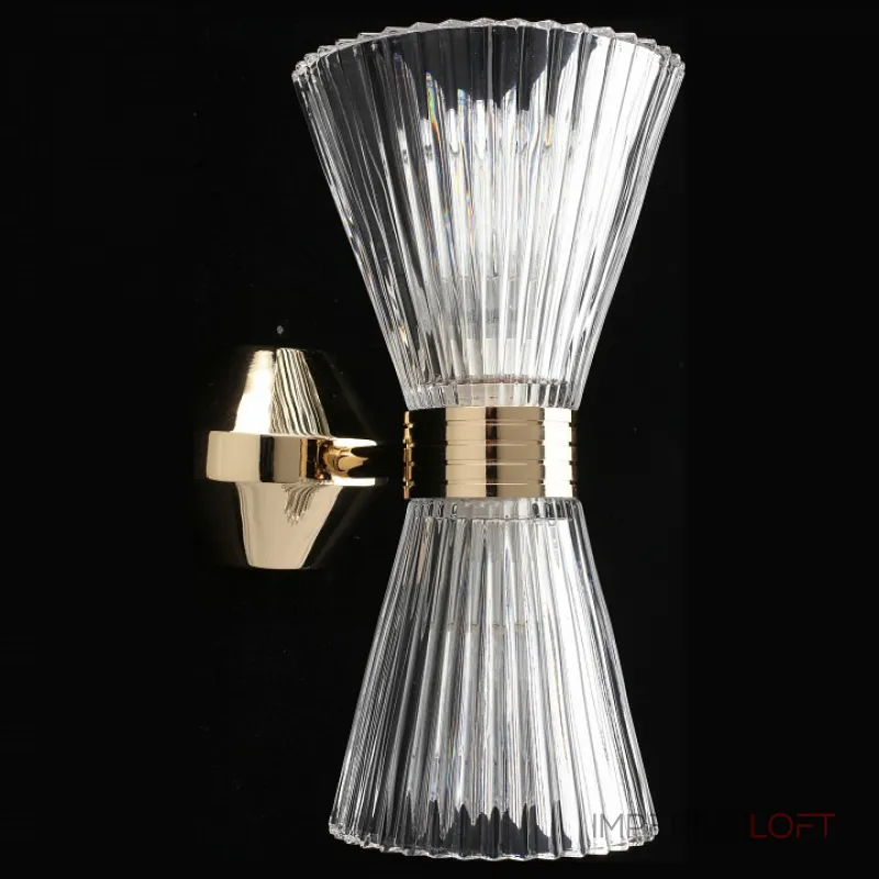 Бра Aployt Elinor APL.801.01.02 Цвет арматуры золото Цвет плафонов прозрачный от ImperiumLoft