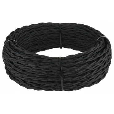 Провод электрический Werkel Ретро 2х2,5 черный W6452608