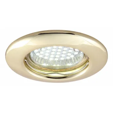 Встраиваемый светильник Arte Lamp Praktisch A1203PL-1GO Цвет арматуры золото Цвет плафонов черный