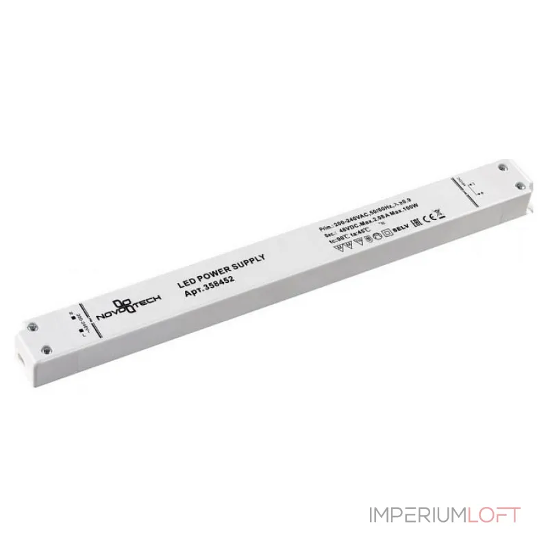 Блок питания Novotech Flum 358452 Цвет арматуры белый от ImperiumLoft Блок питания Novotech Flum 358452 Цвет арматуры белый от ImperiumLoft