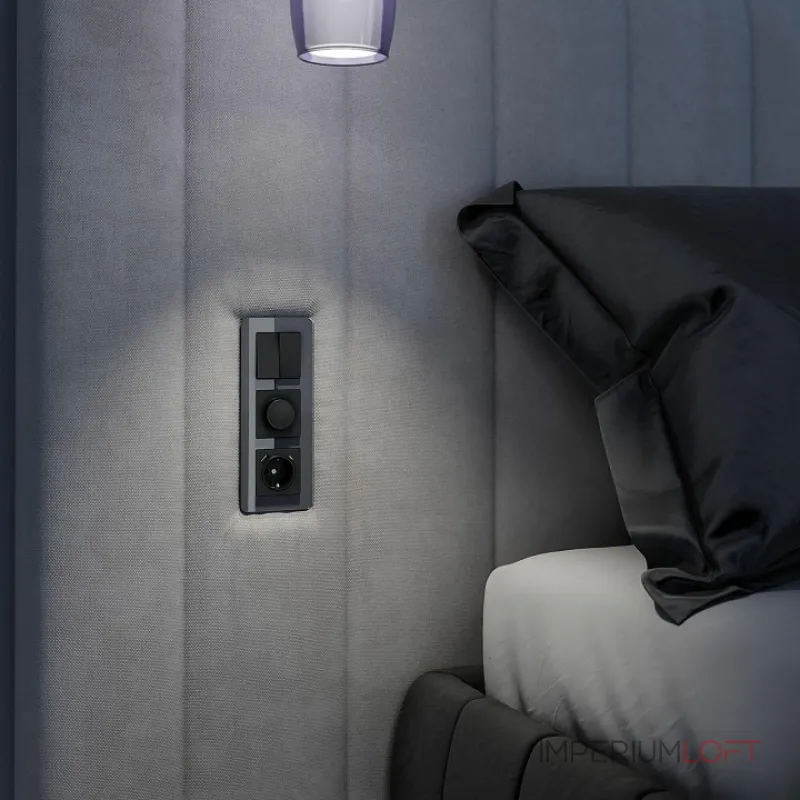 Рамка на 3 поста Werkel Elite (графит, стекло) W0032440 от ImperiumLoft