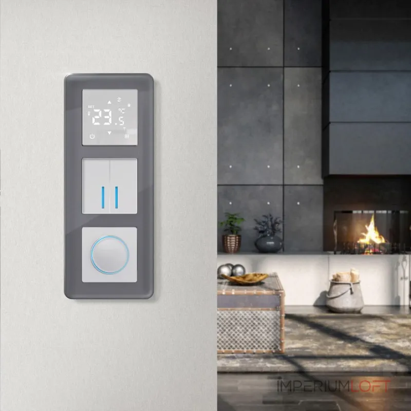 Рамка на 3 поста Werkel Elite (графит, стекло) W0032440 от ImperiumLoft