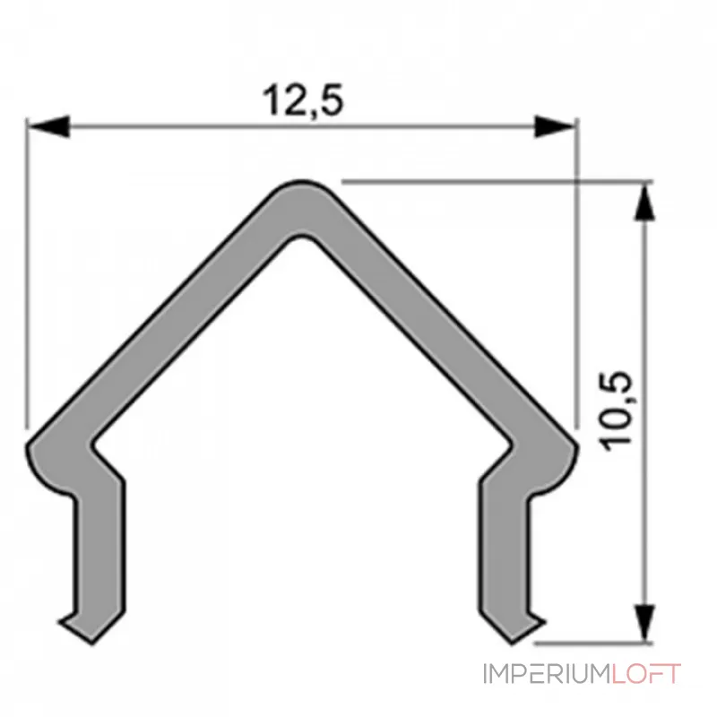 Профиль накладной  Deko-Light E-01-08 985505 от ImperiumLoft