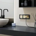 Выключатель двухклавишный с подсветкой без рамки Werkel шампань W4520011 от ImperiumLoft