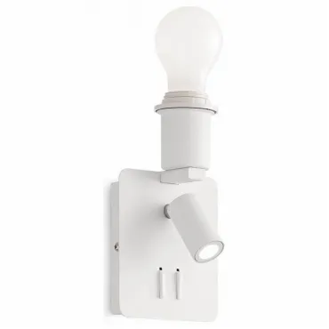 Бра с подсветкой Ideal Lux Gea GEA MAP2 SQUARE BIANCO Бра с подсветкой Ideal Lux Gea GEA MAP2 SQUARE BIANCO