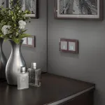 Выключатель сенсорый двухклавишный с подсветкой и функцией Wi-Fi, без рамки Werkel Серебряный W4520606 от ImperiumLoft