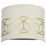 Накладной светильник Maytoni Messina H223-WL-02-G Цвет арматуры золото Цвет плафонов кремовый от ImperiumLoft