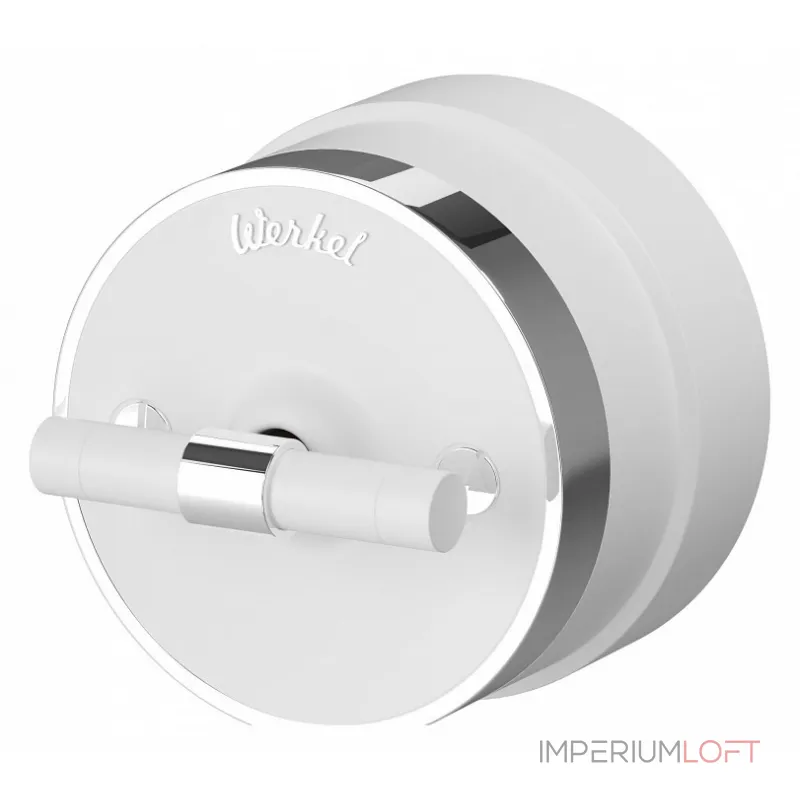 Выключатель двухклавишный с корпусом Werkel Vintage белый, хром W5822050 от ImperiumLoft Выключатель двухклавишный с корпусом Werkel Vintage белый, хром W5822050 от ImperiumLoft