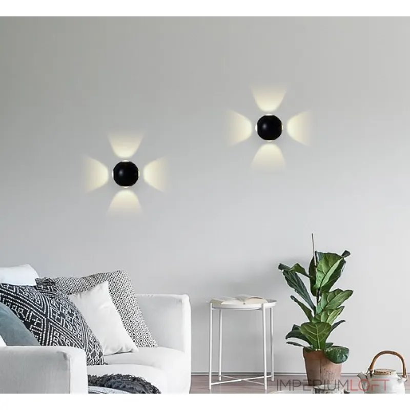 Накладной светильник Ambrella Sota 4 FW135 Цвет арматуры черный Цвет плафонов черный от ImperiumLoft