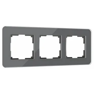Рамка на 3 поста Werkel Elite (графит, стекло) W0032440