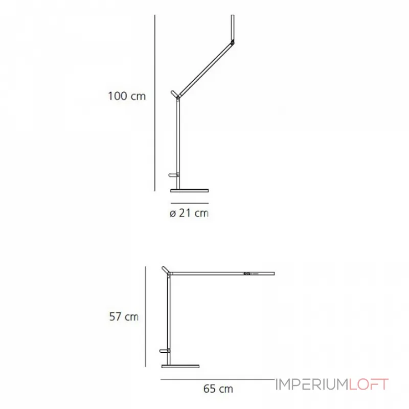 Настольная лампа офисная Artemide 1734010A от ImperiumLoft