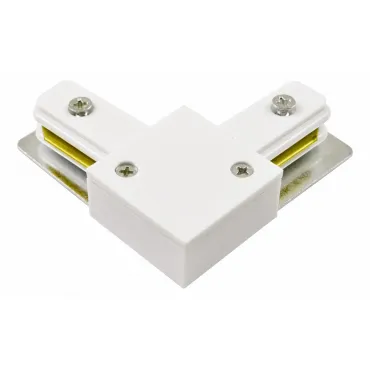 Соединитель с токопроводом угловой L-образный для треков Arte Lamp Track Accessories A120033 Цвет арматуры белый Цвет плафонов коричневый