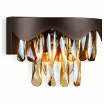 Накладной светильник Ambrella Traditional 2 TR5091 Цвет арматуры коричневый Цвет плафонов янтарный от ImperiumLoft