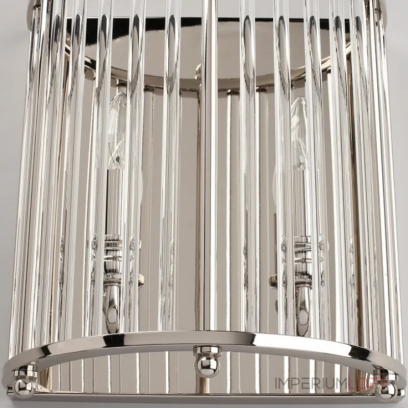 Накладной светильник Aployt Joanna APL.726.01.02 Цвет арматуры никель Цвет плафонов прозрачный от ImperiumLoft