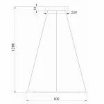 Подвесной светильник Donolux 111024 S111024/1SQ 45W White Out
