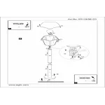 Наземный низкий светильник Eglo ПРОМО Monreale 98123 Цвет плафонов прозрачный от ImperiumLoft