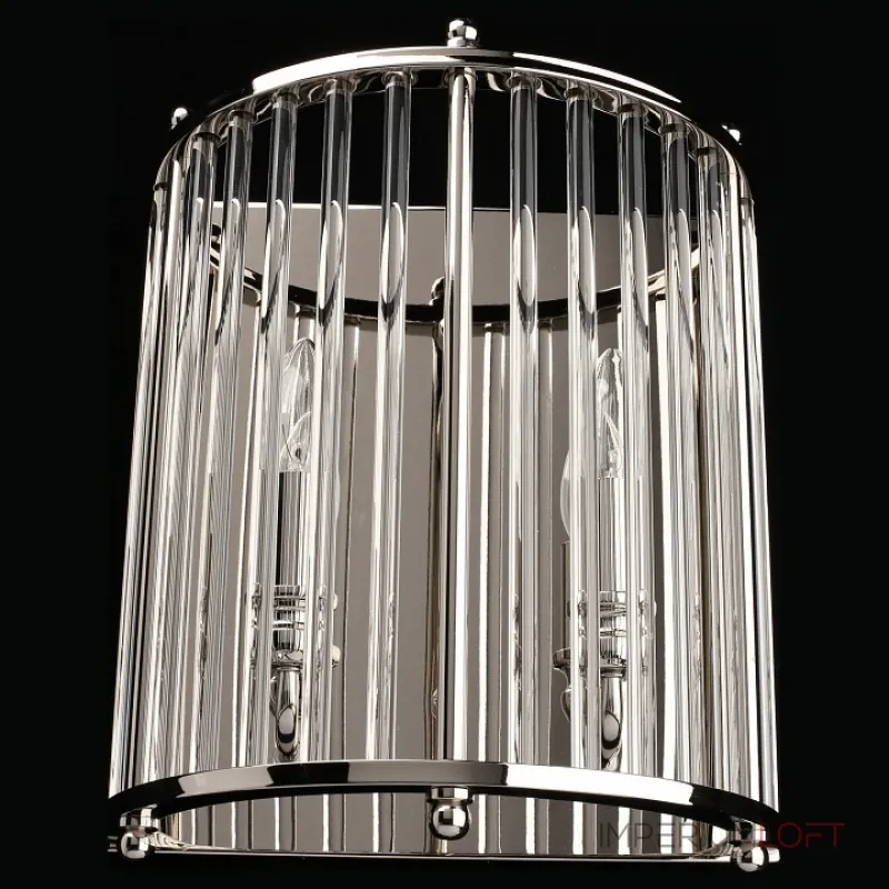 Накладной светильник Aployt Joanna APL.726.01.02 Цвет арматуры никель Цвет плафонов прозрачный от ImperiumLoft