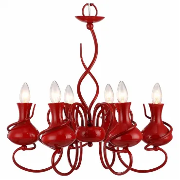 Подвесная люстра Arte Lamp Vaso A6819LM-6RD Подвесная люстра Arte Lamp Vaso A6819LM-6RD