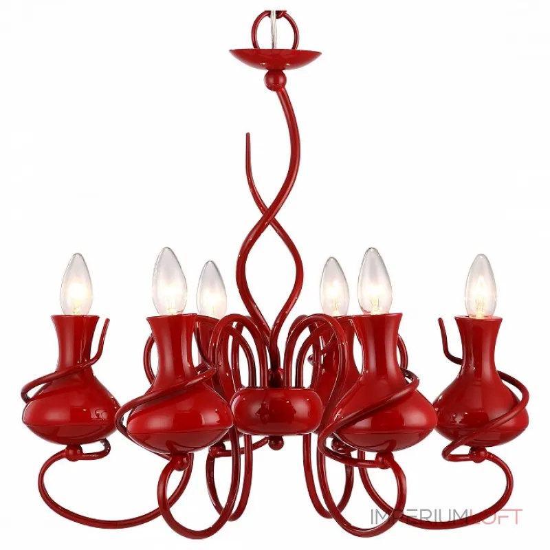 Подвесная люстра Arte Lamp Vaso A6819LM-6RD Подвесная люстра Arte Lamp Vaso A6819LM-6RD