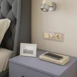 Выключатель двухклавишный с подсветкой без рамки Werkel шампань W4520011 от ImperiumLoft