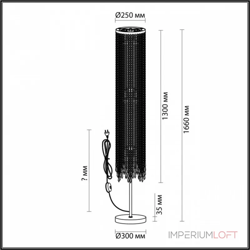 Торшер Odeon Light Chokka 5028/3F от ImperiumLoft