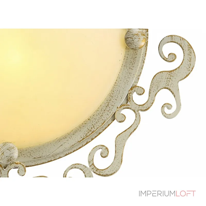 Накладной светильник Arte Lamp Riccioli A1060AP-1WG Цвет арматуры золото Цвет плафонов белый от ImperiumLoft Накладной светильник Arte Lamp Riccioli A1060AP-1WG Цвет арматуры золото Цвет плафонов белый от ImperiumLoft