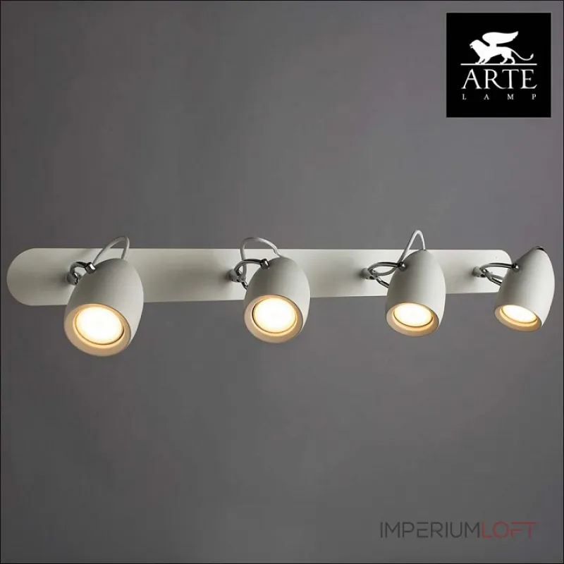 Спот Arte Lamp Atlantis A4004PL-4WH Цвет арматуры белый Цвет плафонов белый от ImperiumLoft