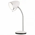 Настольная лампа офисная Arte Lamp Cosy A6145LT-1WH Цвет арматуры хром Цвет плафонов хром от ImperiumLoft