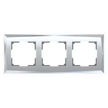 Рамка на 3 поста Werkel Diamant (зеркальный) W0031220 Рамка на 3 поста Werkel Diamant (зеркальный) W0031220