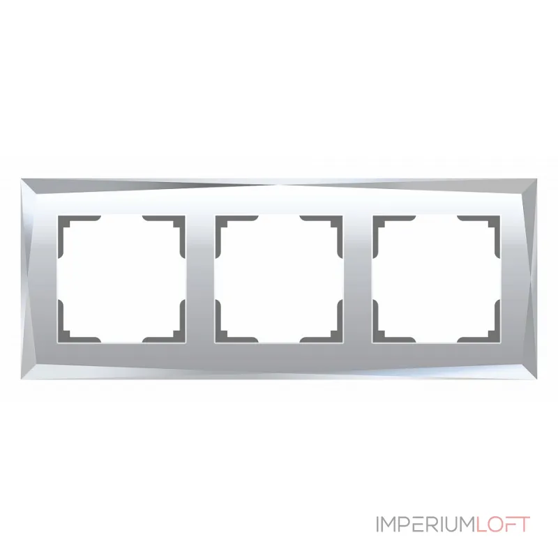 Рамка на 3 поста Werkel Diamant (зеркальный) W0031220 от ImperiumLoft Рамка на 3 поста Werkel Diamant (зеркальный) W0031220 от ImperiumLoft