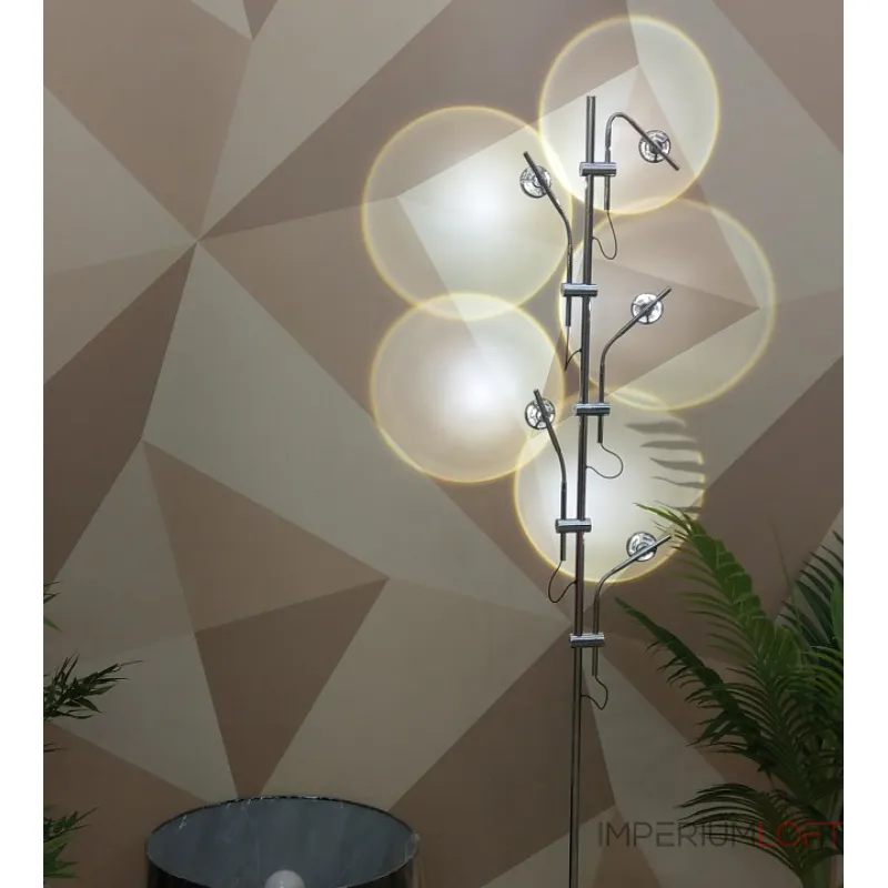 08416-5,02 Торшер Алми хром d40 h180 Led 5*3W (4000K) от ImperiumLoft