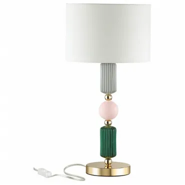Настольная лампа декоративная Odeon Light Candy 3 4861/1T Цвет плафонов белый Цвет арматуры золото