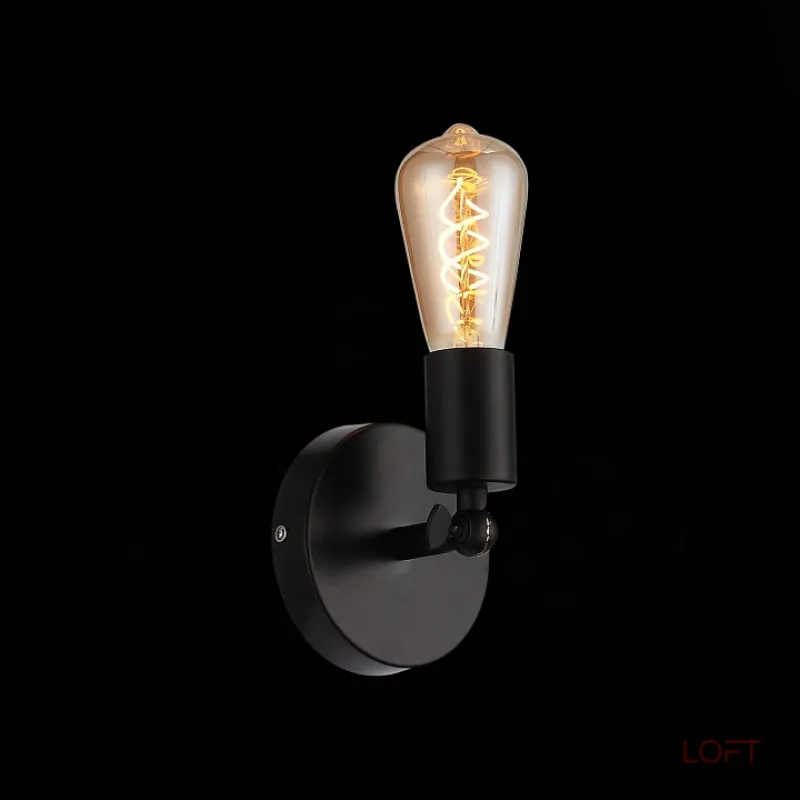 Бра EVOLUCE Ano SL419.401.01 Цвет арматуры черный Цвет плафонов белый от ImperiumLoft