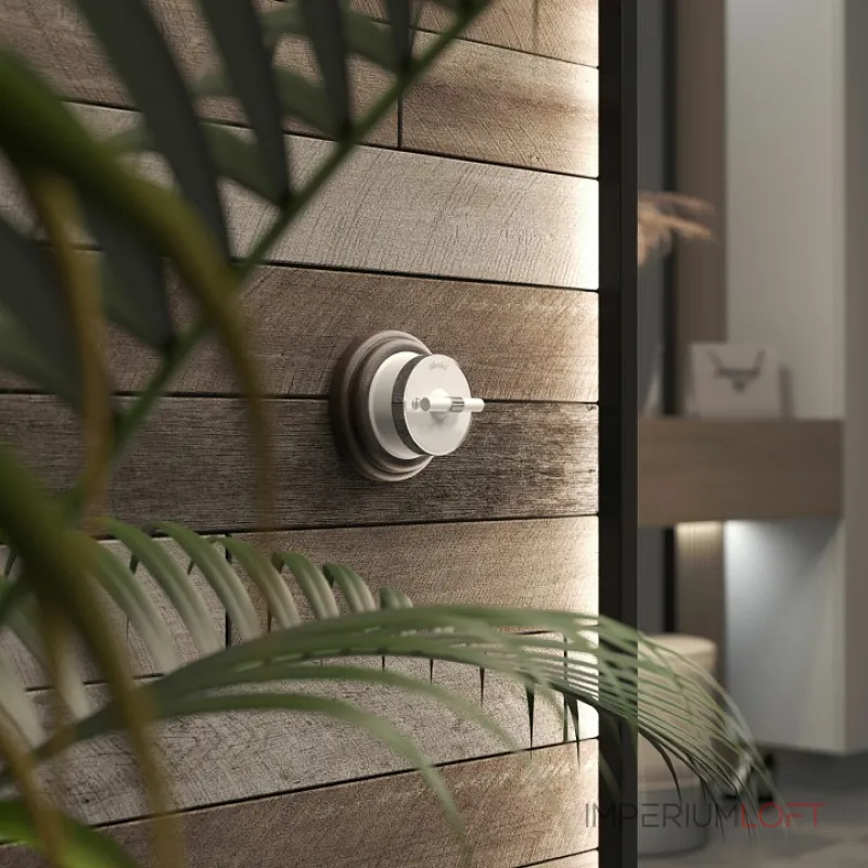 Выключатель двухклавишный с корпусом Werkel Vintage белый, хром W5822050 от ImperiumLoft Выключатель двухклавишный с корпусом Werkel Vintage белый, хром W5822050 от ImperiumLoft