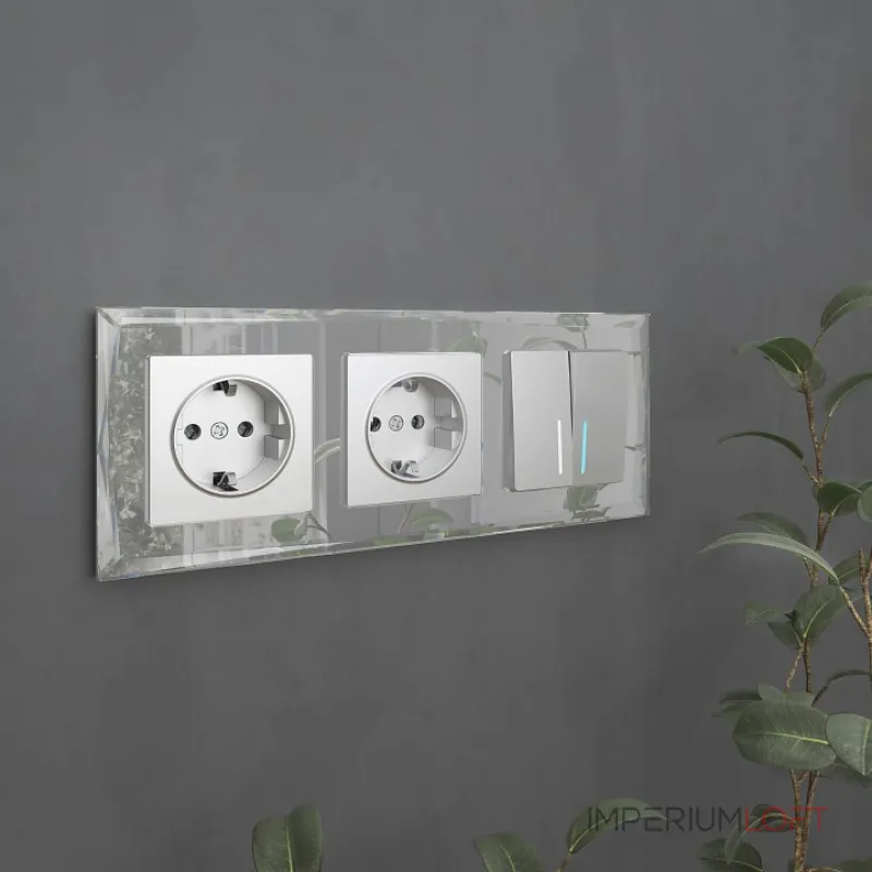 Рамка на 3 поста Werkel Diamant (зеркальный) W0031220 от ImperiumLoft Рамка на 3 поста Werkel Diamant (зеркальный) W0031220 от ImperiumLoft