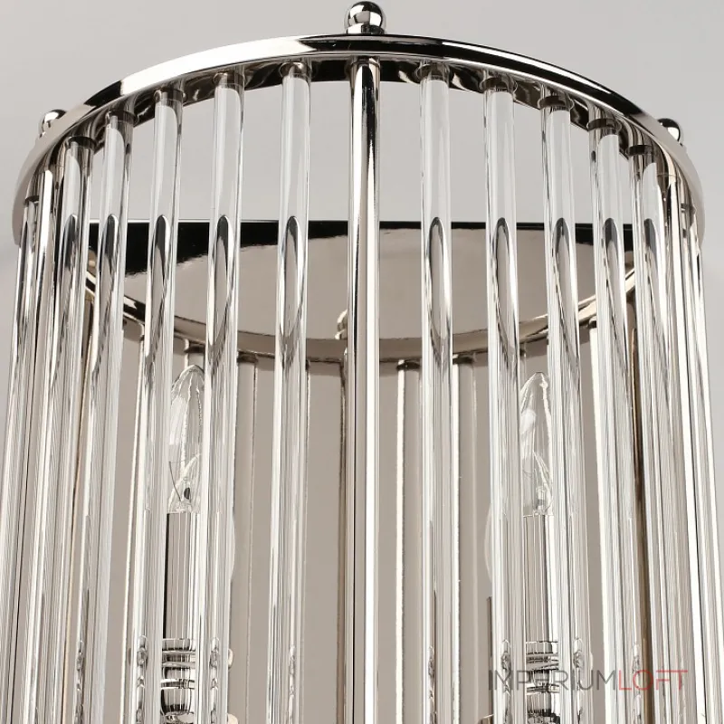 Накладной светильник Aployt Joanna APL.726.01.02 Цвет арматуры никель Цвет плафонов прозрачный от ImperiumLoft