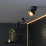 Накладной светильник Elektrostandard DLR031 15W 4200K a050528 Цвет арматуры черный Цвет плафонов золото от ImperiumLoft