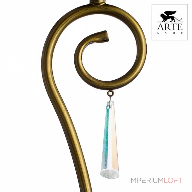 Настольная лампа декоративная Arte Lamp Carolina A9239LT-1BR Цвет арматуры коричневый Цвет плафонов белый от ImperiumLoft